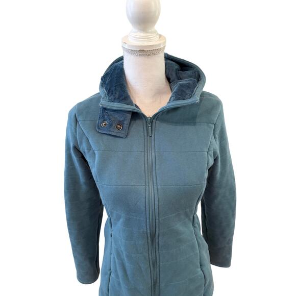 The North Face Caroluna Fitted Fleece Lined Jacket Blue S - Picture 2 of 6
